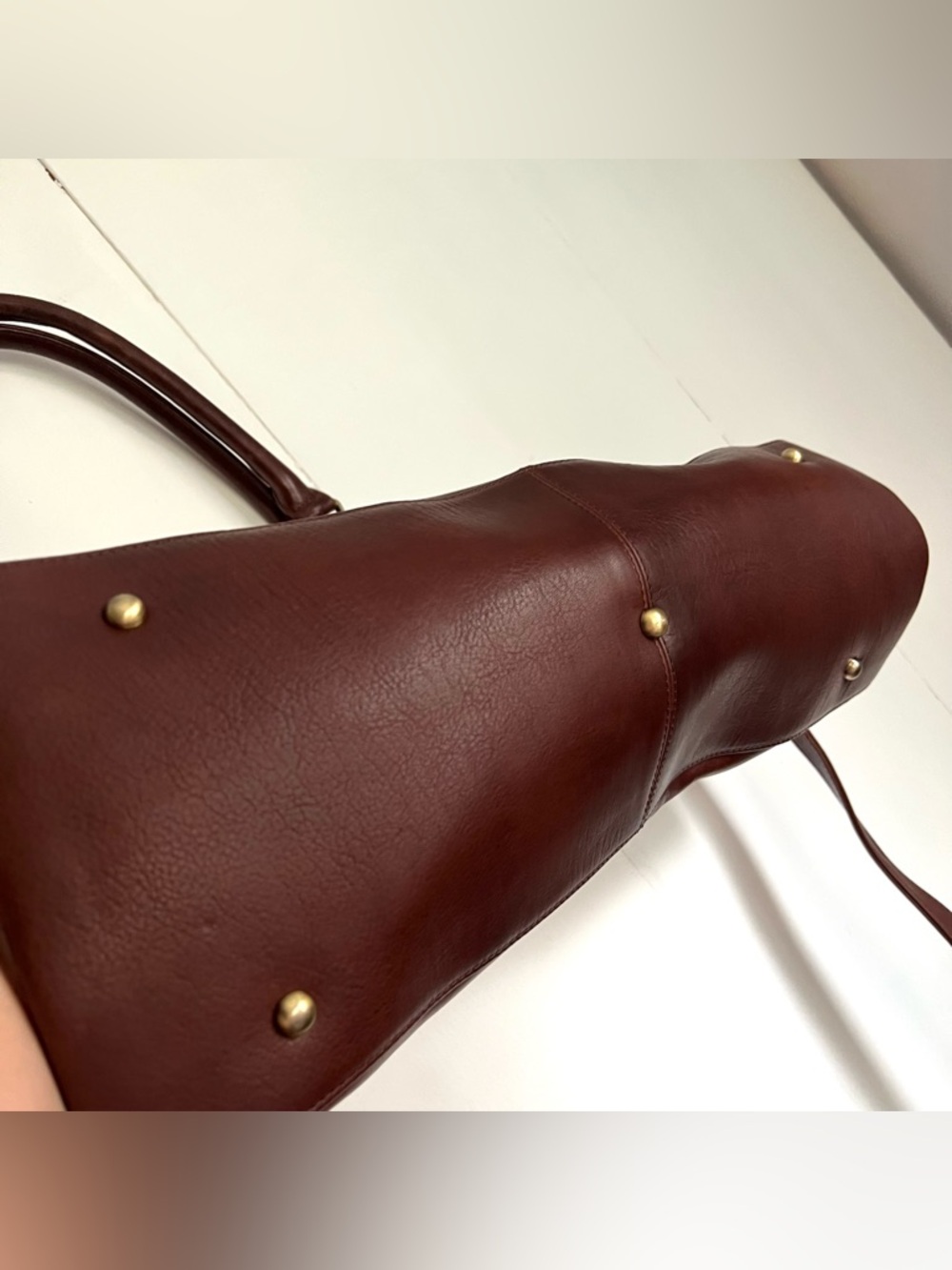 The Leather Store UK Brown Rustic Small Weekender Duffle Bag Travel - Picture 5 of 7